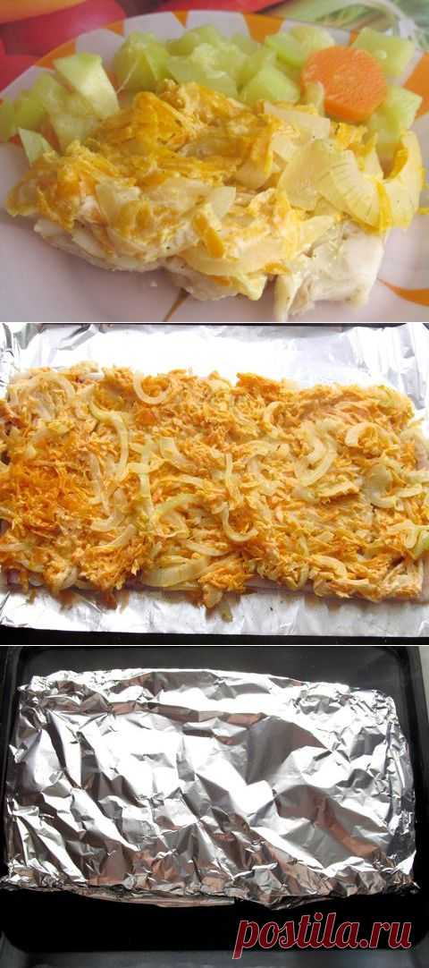 Филе минтая запечённое в духовке