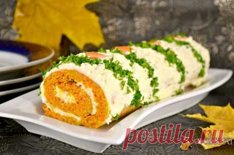 Овощной рулет с сыром