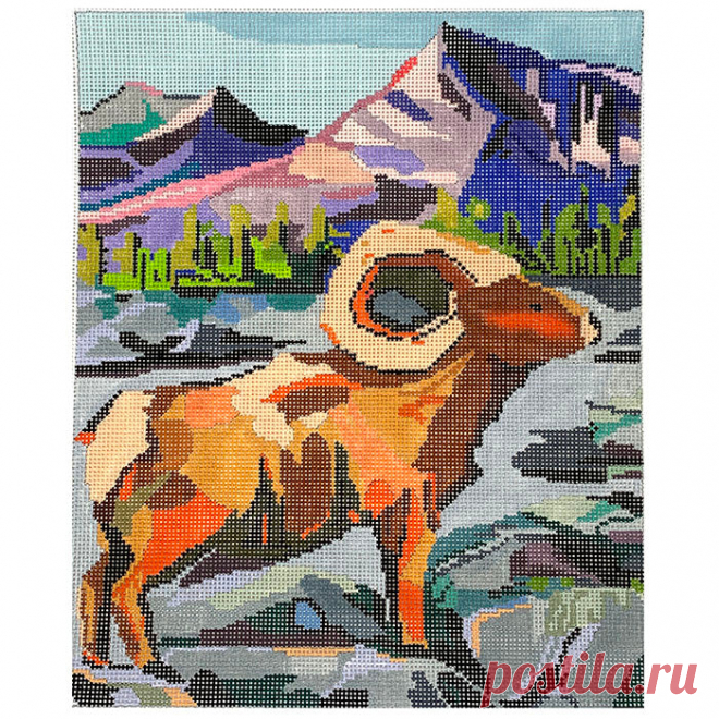 Proud Ram | Needlepoint.Com