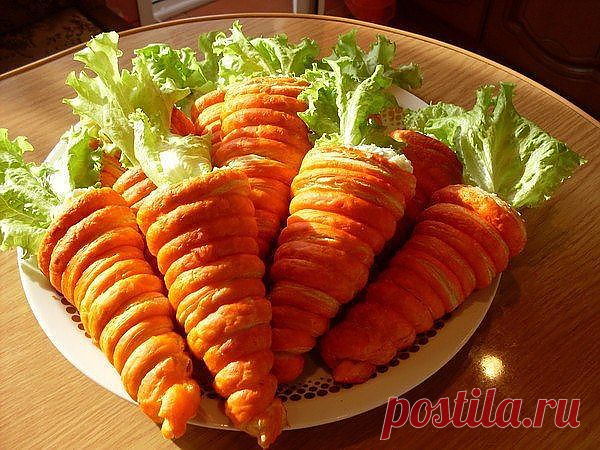 БУЛОЧКИ ВКУСНО ,КРАСИВО " МОРКОВЬ НА ЗАКУСКУ" | 4vkusa.ru