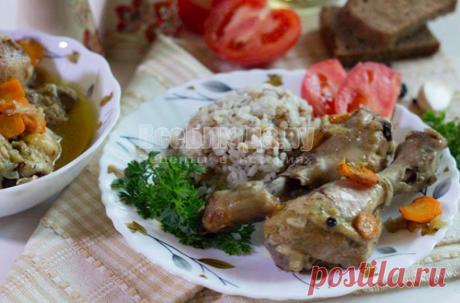 Курица в банке с овощами в собственном соку - рецепт с пошаговыми фото | Все Блюда