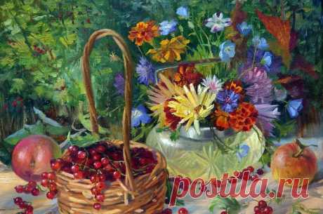 луг.околица.домишко. худ.Василий Жданов.