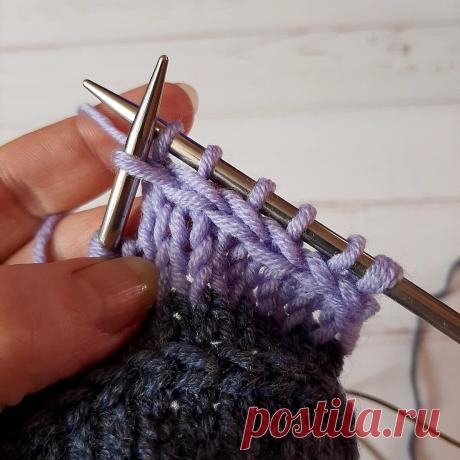 Вы спрашивали, я отвечаю - как связать горизонтальную косичку по лицевой глади | Вязалушка | Яндекс Дзен