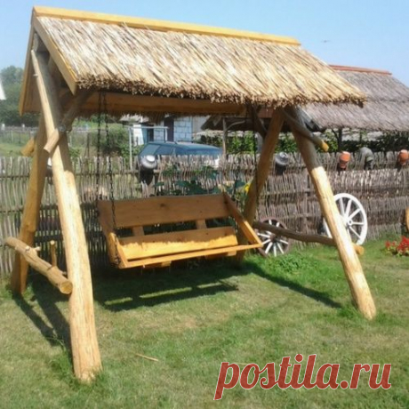 Садовые качели своими урками
