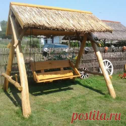Садовые качели своими урками