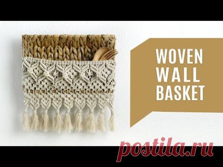 Macrame Woven Wall Basket DIY