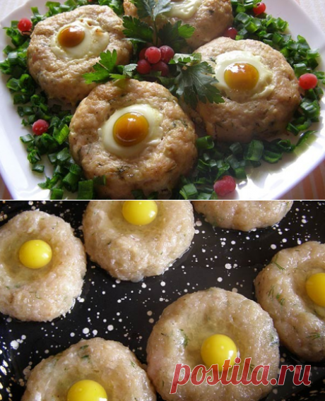 «Гнезда» из куриного фарша &amp;raquo; Жрать.ру