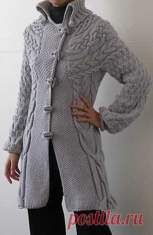 Потрясающее пальто спицами. Женское модное пальто фото | 3vision - Fashion blog
