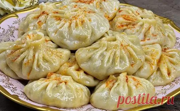 Настоящие таджикские манты. Тесто тоньше тюля, а сока внутри столько, что почти бульон - Steak Lovers - Медиаплатформа МирТесен
