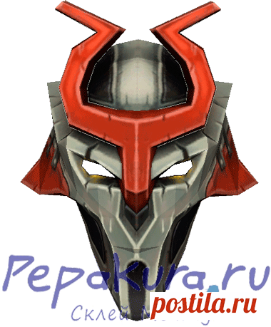 Сделать Маску Джаггернаута | Pepakura