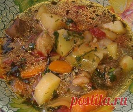 Очень вкусная шурпа из баранины в мультиварке