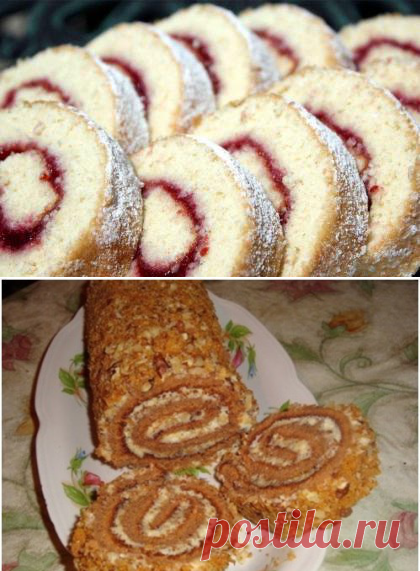 Рецепты быстрых рулетиков к чаю