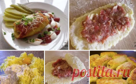 КАРТОФЕЛЬНЫЕ РУЛЕТИКИ С МЯСОМ.
Ингредиенты:
-Картофель – 500-600г
-Яйцо сырое – 1шт
-Мука пшеничная – 100-150г
-Фарш смешанный – 500г
-Масло растительное для жарки.