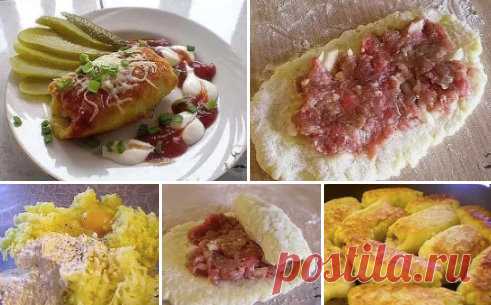 КАРТОФЕЛЬНЫЕ РУЛЕТИКИ С МЯСОМ.
Ингредиенты:
-Картофель – 500-600г
-Яйцо сырое – 1шт
-Мука пшеничная – 100-150г
-Фарш смешанный – 500г
-Масло растительное для жарки.