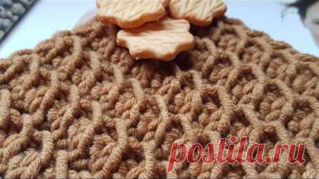 Классный узор спицами "Медовик" 🍰 knitting pattern.
