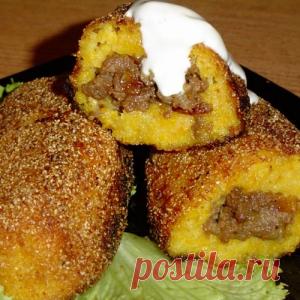 Зразы из тыквы с мясным фаршем