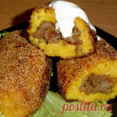 Зразы из тыквы с мясным фаршем