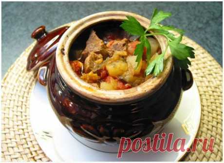 Чанахи с овощами, фасолью и грибами