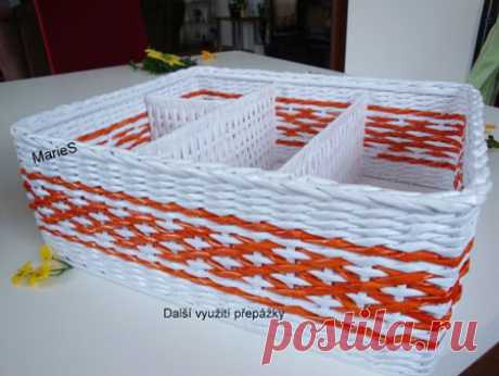 Коробочка для специй из коктейльных трубочек