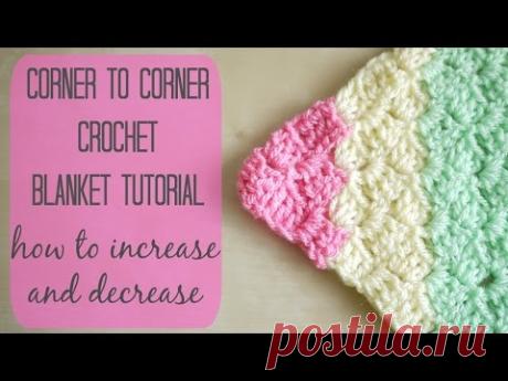 CROCHET: How to crochet the corner to corner 'C2C' blanket | Bella Coco