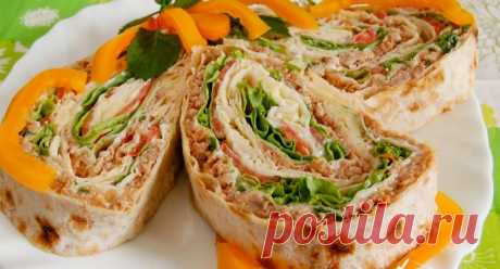 Самые вкусные и разнообразные начинки для рулетов из лаваша.