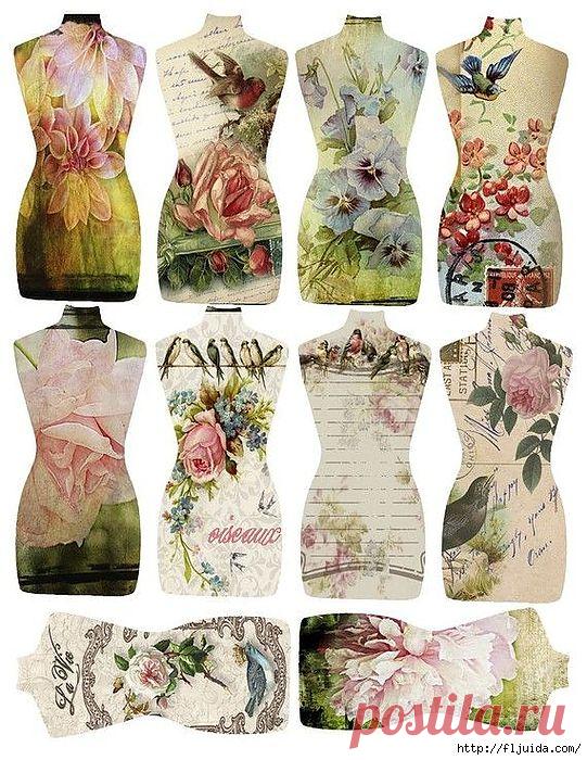 Интересные винтажные теги и ярлычки.