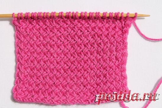 Тканный узор спицами или «Мелкая плетенка»