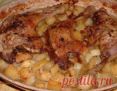 Окорочка с картошкой в духовке / Блюда из курицы / TVCook: пошаговые рецепты с фото