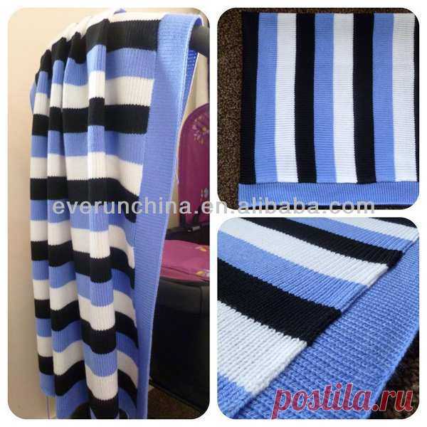 Blue Knitted Baby Blanket - Knitting Ideas And Tools