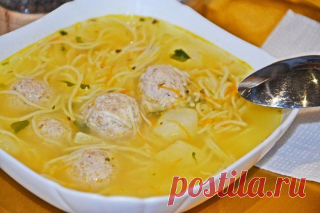 Суп с тефтелями и вермишелью: отзывы | Рецепт 1000.menu
