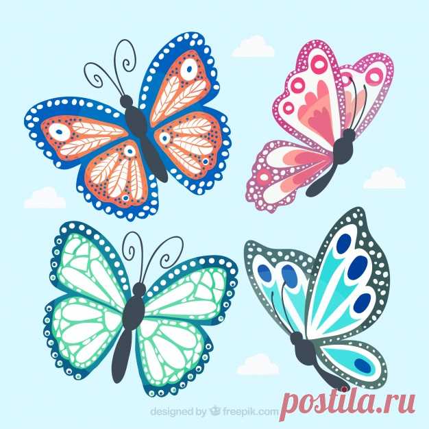 Красивая коллекция бабочек Более миллиона свободных векторов, PSD, фотографии и бесплатные иконки. Эксклюзивные халявы и все графические ресурсы, которые необходимые для ваших проектов