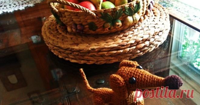 Jamnik szydełkiem  Jamnik amigurumi szydełkiem