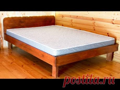 🛏️ ДВУСПАЛЬНАЯ КРОВАТЬ СВОИМИ РУКАМИ мебель своими руками