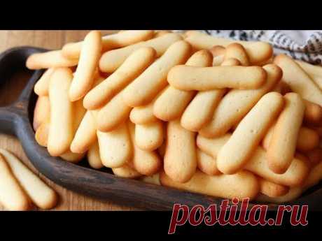 ПЕЧЕНЬЕ "КОШАЧЬИ ЯЗЫЧКИ" НЕВЕСОМОЕ! ЛЁГКОЕ Простейший РЕЦЕПТ Печенья к ЧАЮ! Выпечка.