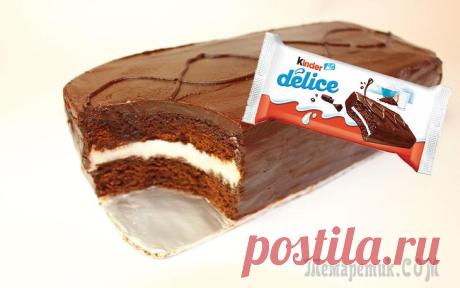 Гигантский шоколадный батончик Kinder Delice