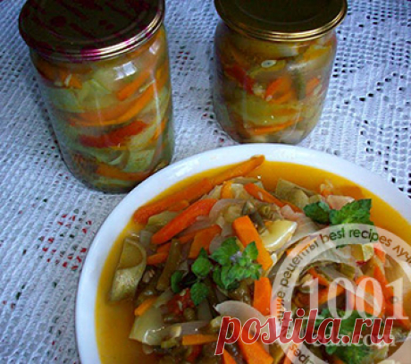 Рецепт маринованных кабачков с овощами на зиму - Кабачки на зиму от 1001 ЕДА