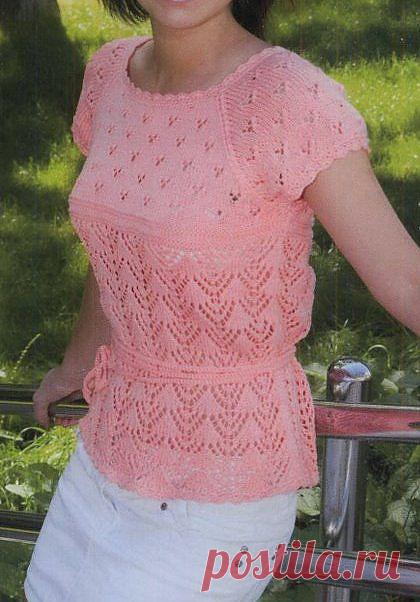 Бесплатный вязания - с реглан ига