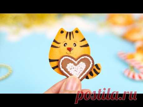 Тигренок из фоамирана. Символ 2022 года своими руками. Фоамиран. DIY kawaii tiger foamiran/Goma Eva
