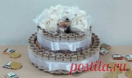 Тортик из денег и конфет