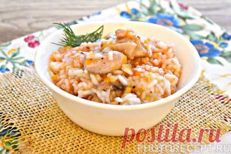 Плов с курицей - ароматное и очень сытное блюдо
