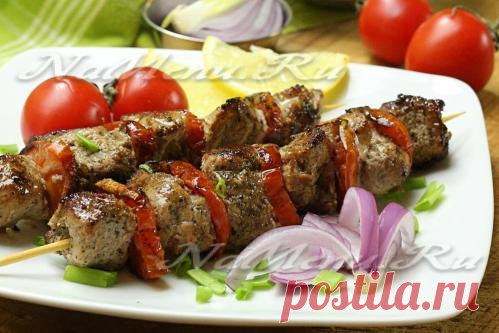 Шашлык из свинины на сковороде