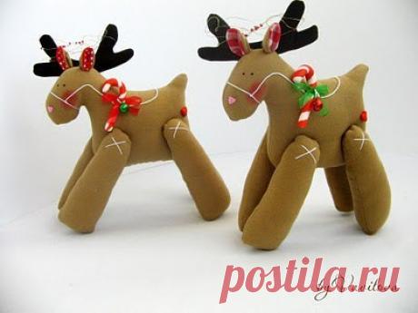 Рождествеснкие олени. Выкройка | БЛОГ ДОМОХОЗЯЙКИ