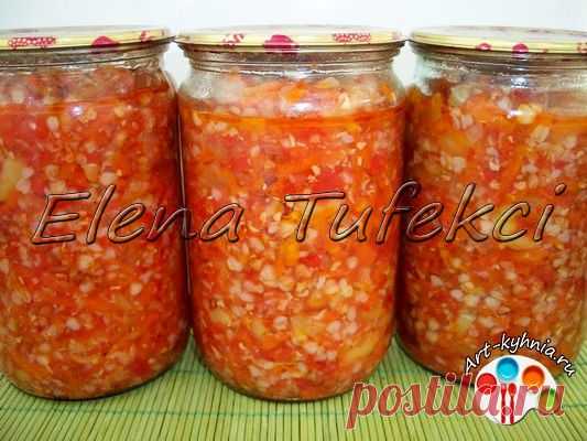 Гречка с овощами на зиму | Интересные рецепты