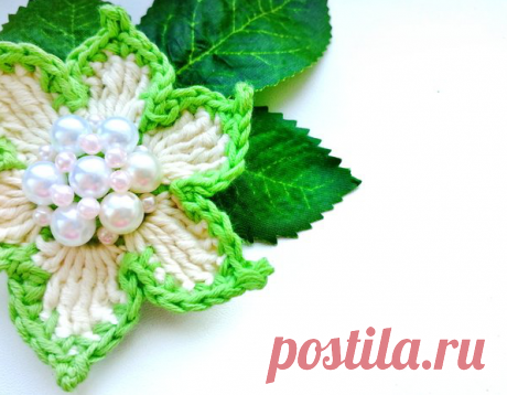 Цветы крючком - мастер-класс для начинающих