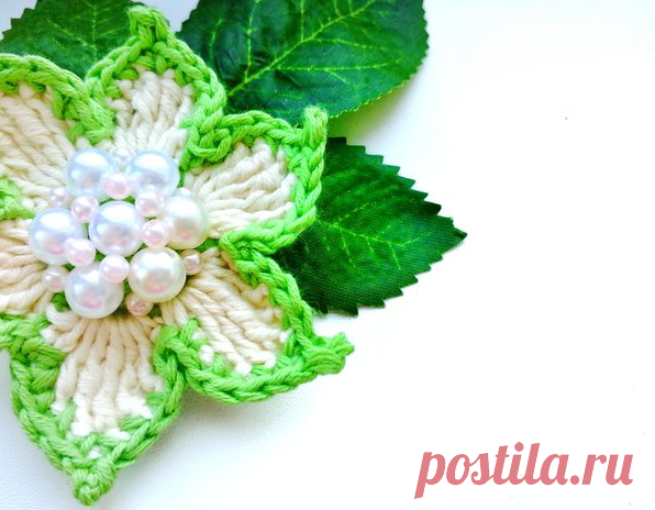 Цветы крючком - мастер-класс для начинающих
