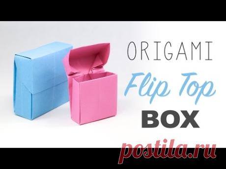 Origami Flip Top Box Tutorial