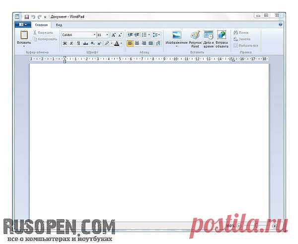 Блокнот и WordPad: текстовые редакторы | Текстовые редакторы Windows 7 | Текстовый редактор Блокнот | Текстовый редактор WordPad | RusOpen.com - все о компьютерах и ноутбуках