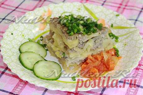 Картофельная запеканка с рыбой