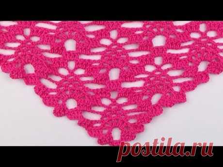 Crochet: Punto Piña en V # 25