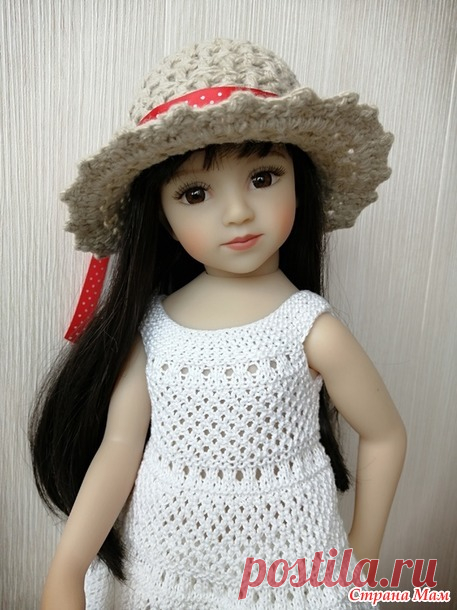 Стол заказов. Заказ № 31. Шляпка соломенная и легкое летнее белое платье - Амигуруми - Страна Мам